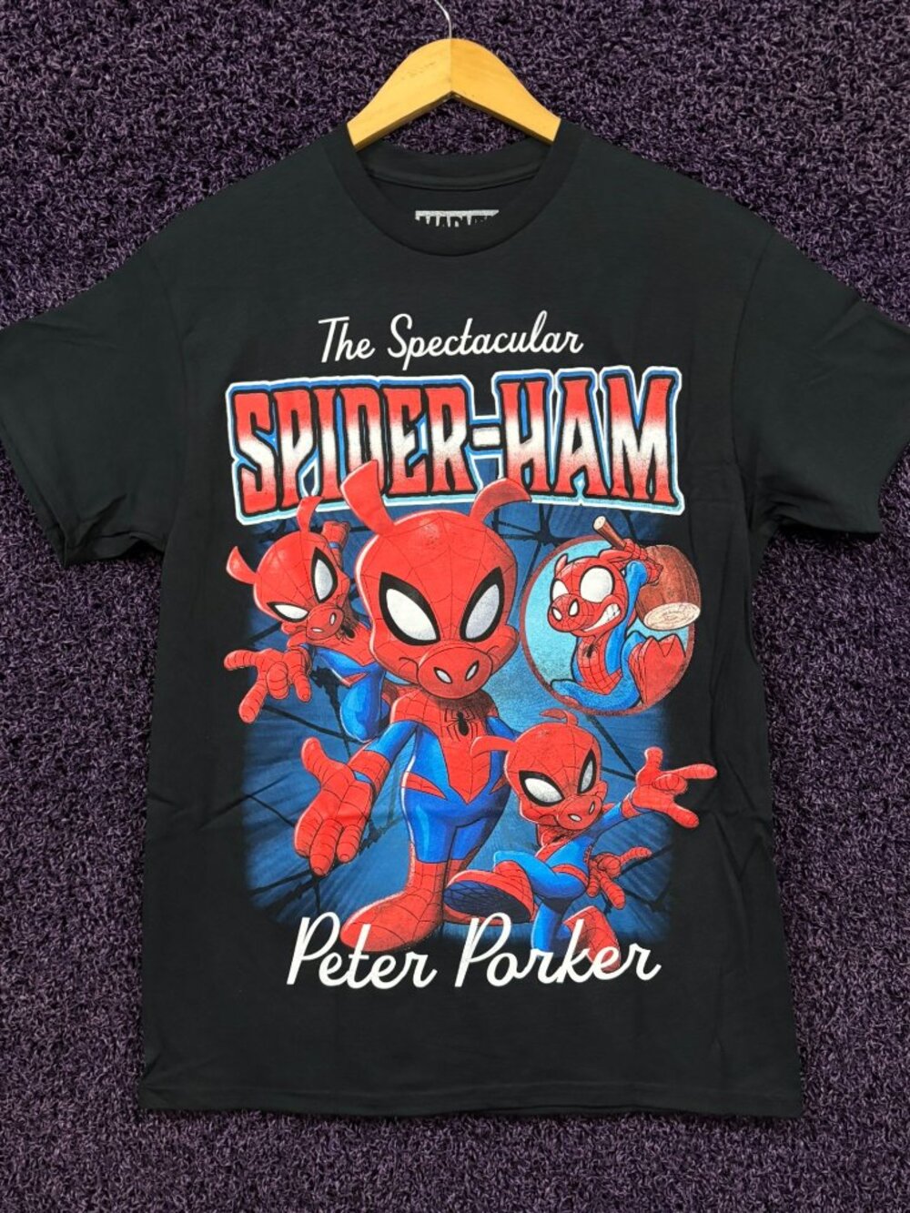 Peter Parker is The Spectacular Spider-Ham Marvel T-Shirt M
